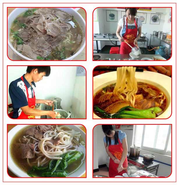 保存;   3,牛肉的选材,制作,保存;   4,学习奉化牛肉面核心调料的制作