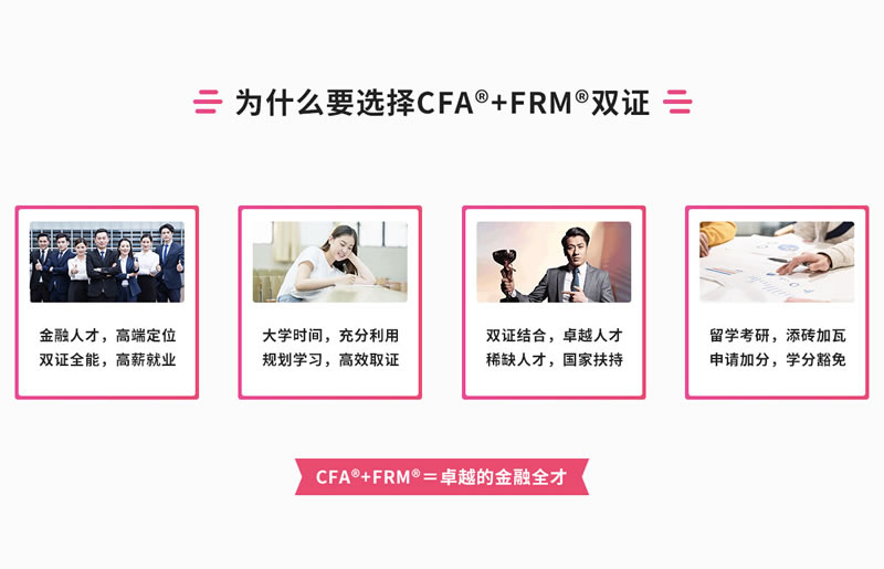 ���Ӷ���FRM��CFA˫֤��ѵ�ļ�רҵ